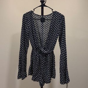 Plunging Neckline Jachs Girlfriend Romper